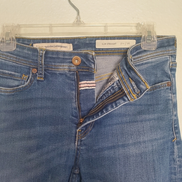 Anthropologie Pilcro & the Letterpress Slim Straight Jeans Size 26 - Picture 4 of 9